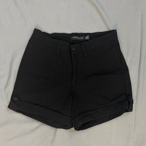 Black Mid Rise Shorts Size 8